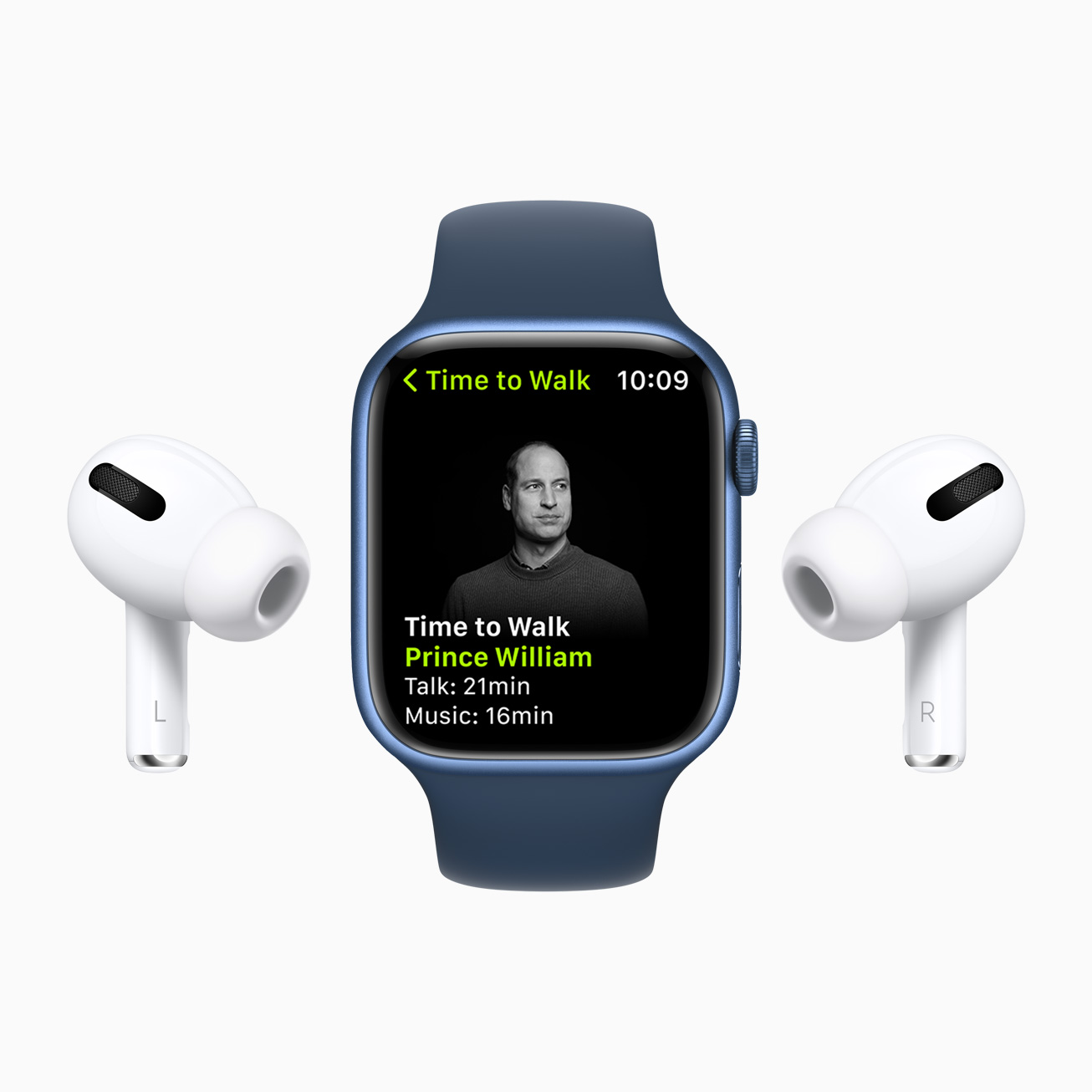 Apple watch time to walk Celebrities Prince William